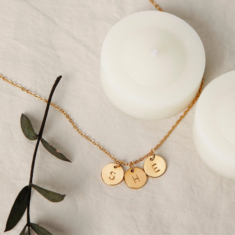 Personalized Initial Necklace Custom Pendant Jewelry Gift for Grandma Gift New Mom Gift Unique Handmade Jewelry Gift for Mom