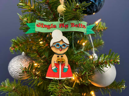 Jingle My Bells - Santa - Funny Christmas Ornament - White Elephant Gifts Funny