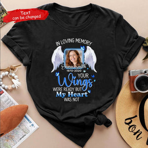Personalized Photo In Loving Memory Shirt, Remembrance Gift