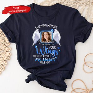 Personalized Photo In Loving Memory Shirt, Remembrance Gift
