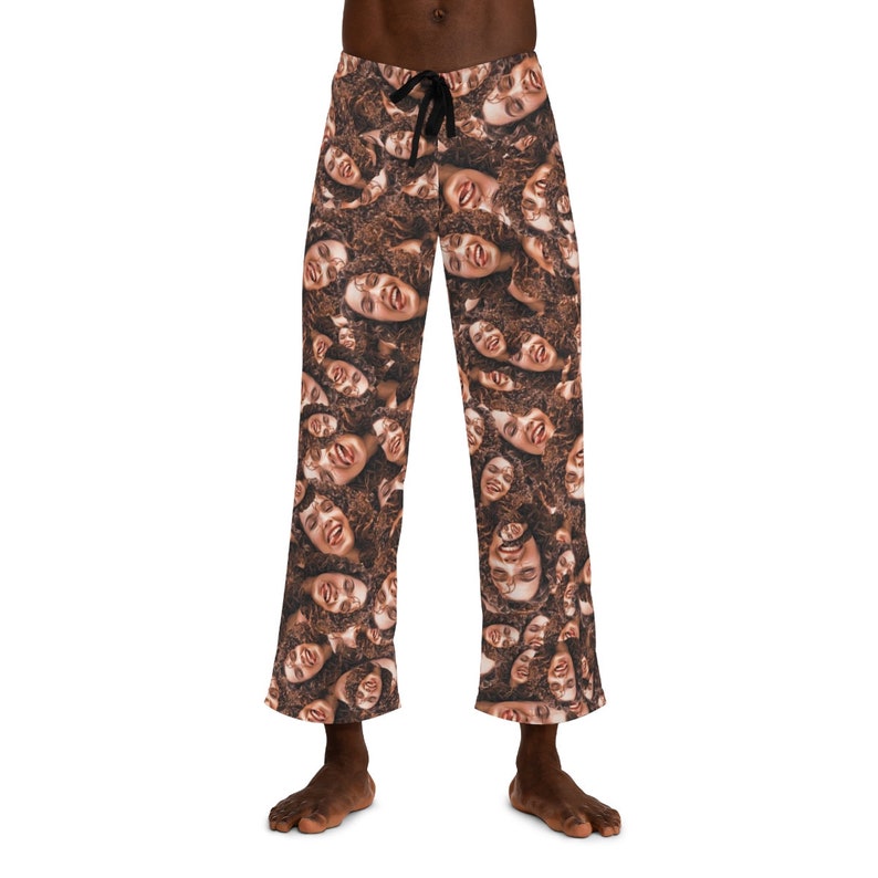 Christmas matching pajamas with face, Family pajamas, Matching pajama pants for couples Custom pajama pants