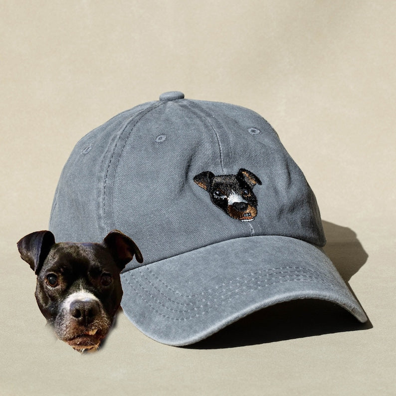 Custom Embroidered Dog Hat, Personalized Baseball Cap Using Your Dog Photo il_794xN.5541502714_i4gt.jpg?v=1712112622
