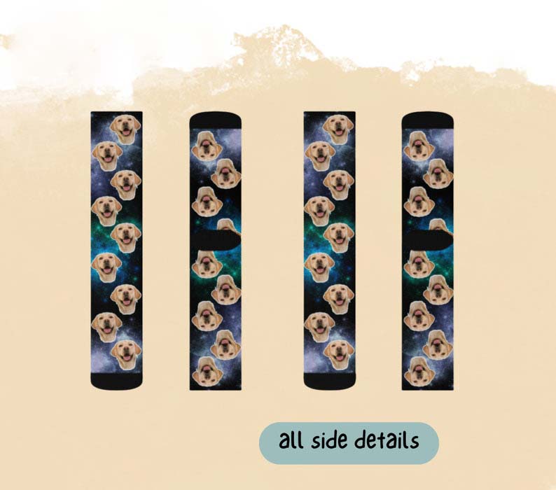 Custom Dog Socks Personalized Pet Face Socks with Any Photos and Text Boxer Bernese Mountain Dachshund Golden All Breed Dog Pet Socks