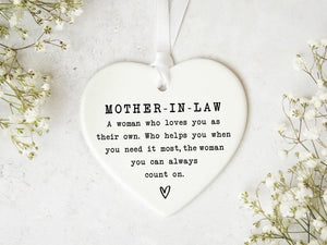 Personalised Mother in law Keepsake Mother in law's Birthday | Present | Gift Mother-in-law | Mother In Law Gift