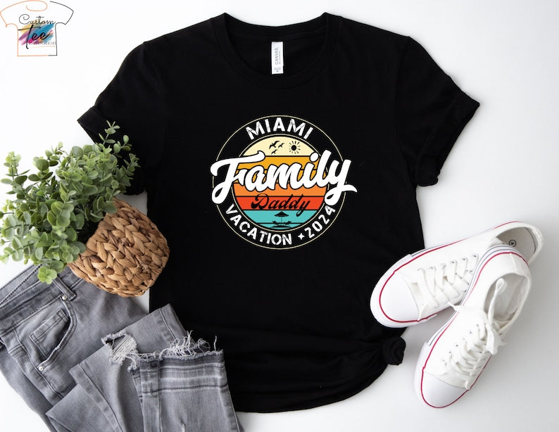 Personalized Family Vacation 2024 Shirt, Custom Vacation Shirts,2024 Family Vacation Tee, Family Trip Tee,Funny Vacation Shirts, Summer 2024