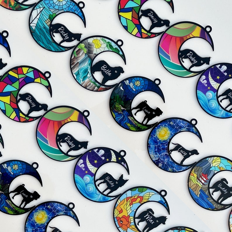 Pet Memorial Gift, Dog Memorial Gift Personalized Loss of Dog Sympathy Gift, Pet Memorial Suncatcher, Dog Remembrance Gift, Pet Loss Gift