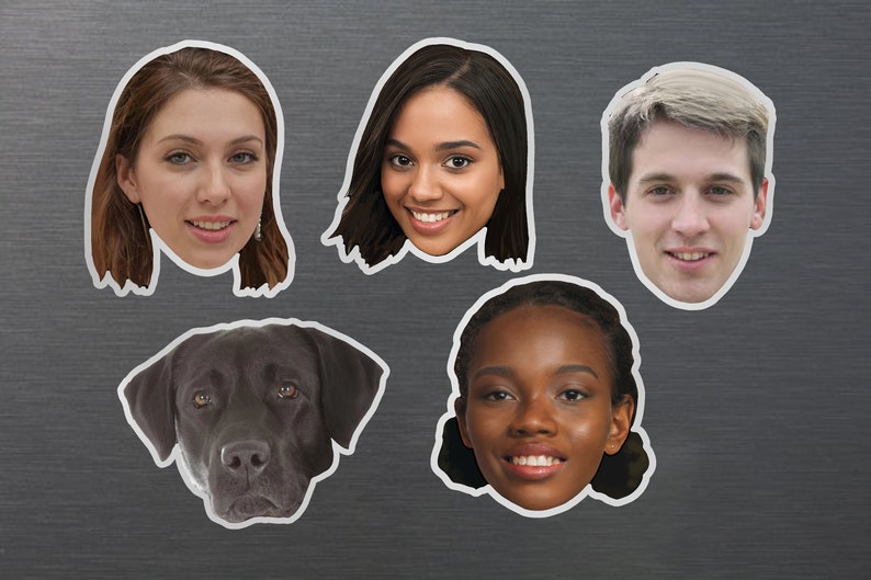 Custom Face Magnets |Custom Photo Magnet | Personalized Face Magnet | Face Picture Magnets | Custom Gift | Custom Magnet | Head Magnet