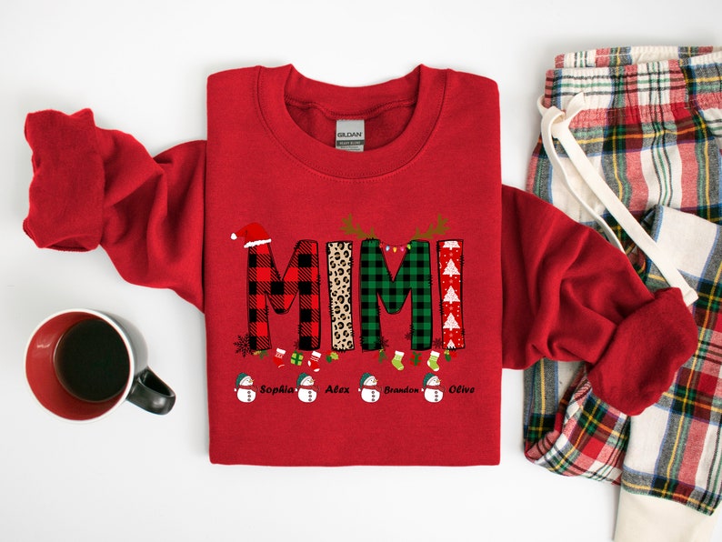 Mimi Sweatshirt, Custom Name Mimi Shirt, Christmas Mimi Sweatshirt, Christmas Shirt, Christmas Sweatshirt, Christmas Gift For Mimi