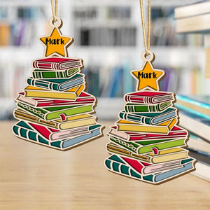Book Ornament, Book Lover Ornament Laser Cut Ornament, Reader Ornament, Book Lover Gift, Book Christmas Tree, Book Christmas Ornament