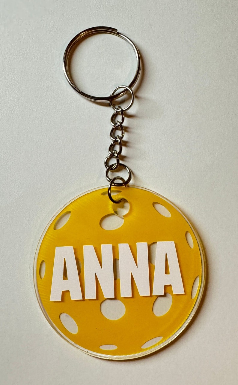 Pickleball Keyring - Sports Keyring - Team Gift - Personalised