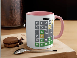Personalized Wordle Coffee Mug: Customizable Birthday Gift