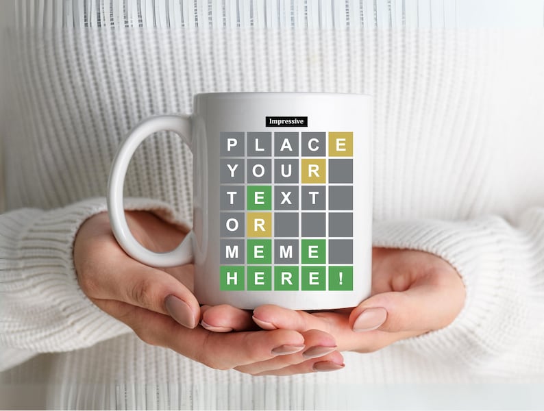 Personalized Wordle Coffee Mug: Customizable Birthday Gift