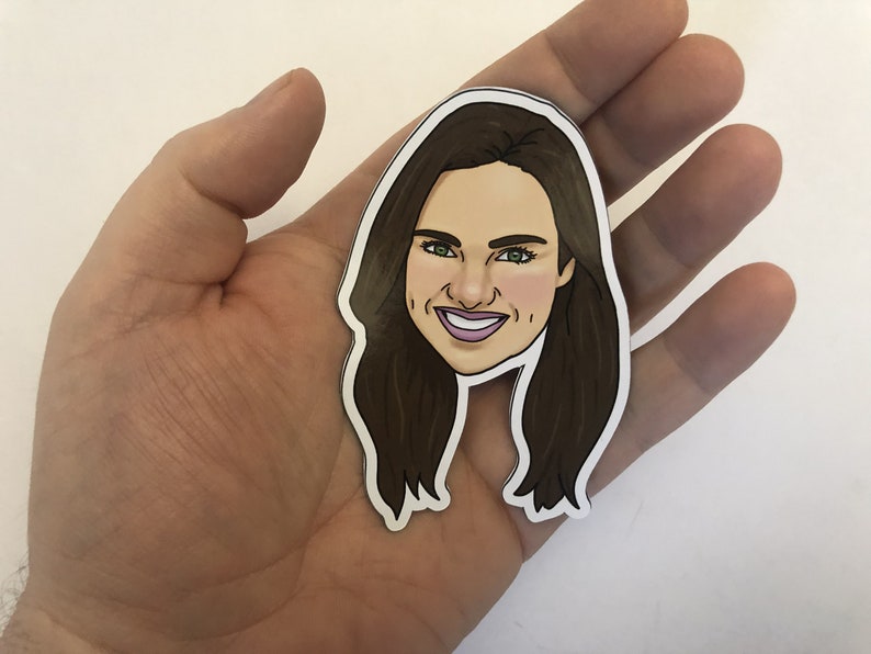 Face Magnets Custom Couples Portrait Magnets. Custom Illustrated Gift, Family Portrait, Funny Gift, Gag Gift