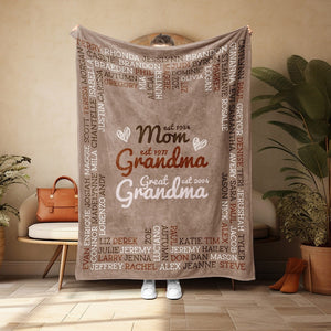 Great Grandma Blanket, Great Grandma Gift, Grandma Blanket Personalized, Gift for Grandma, Grandparent Gift Grandparent Blanket Gift for Mom