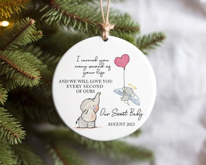 Personalized Baby Memorial Ornament, Sympathy Gift, Miscarriage Ornament, Infant Loss, Stillbirth Keepsake, Custom Baby Miscarriage Gift