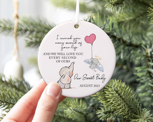 Personalized Baby Memorial Ornament, Sympathy Gift, Miscarriage Ornament, Infant Loss, Stillbirth Keepsake, Custom Baby Miscarriage Gift