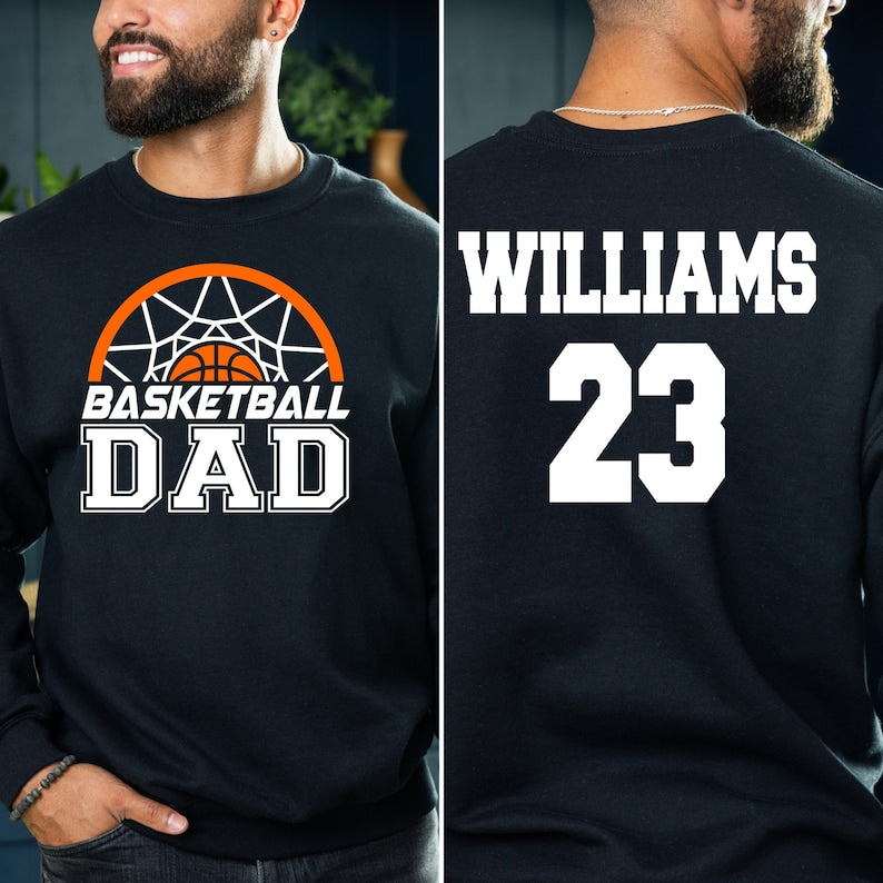 Basketball Dad Sweatshirt, Personalized Basketball Sweatshirt, Basketball Sweatshirt, Custom Basketball Hoodie, Basketball Team Hoodie il_794xN.5568432690_qw6k.jpg?v=1714978623