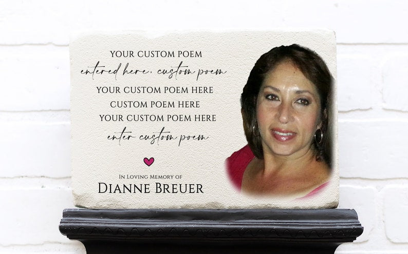 Custom Memorial Stone | Memorial Tree Plaque | Temporary Grave Marker | Personalized Memorial Garden Stone | Sympathy Gift | Memorial Tree