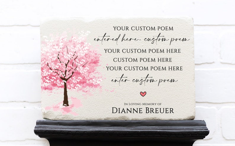 Custom Memorial Stone | Memorial Tree Plaque | Temporary Grave Marker | Personalized Memorial Garden Stone | Sympathy Gift | Memorial Tree