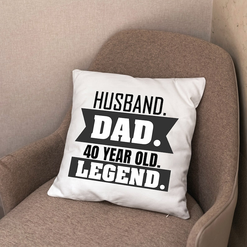 Dads Chair Pillow, Custom Throw Pillow, Funny Dad Pillow, Funny Husband Pillow, Funny Dad Gift, Dad Pillow Case, Personalize Dad Pillow