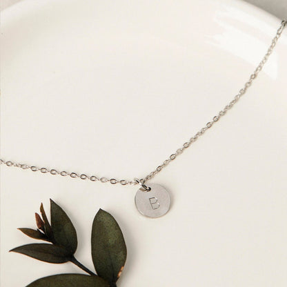 Personalized Initial Necklace Custom Pendant Jewelry Gift for Grandma Gift New Mom Gift Unique Handmade Jewelry Gift for Mom