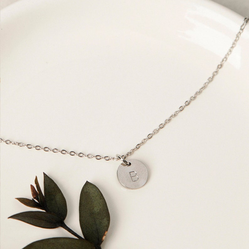 Personalized Initial Necklace Custom Pendant Jewelry Gift for Grandma Gift New Mom Gift Unique Handmade Jewelry Gift for Mom