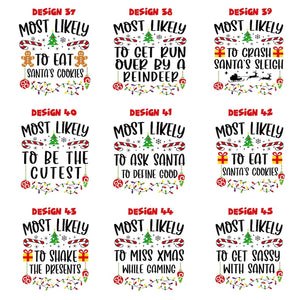 Most Likely To Shirt, Custom Christmas T-Shirt, Matching Christmas Shirt, Family Christmas Shirt, Matching Group Shirt, Funny Party Shirt