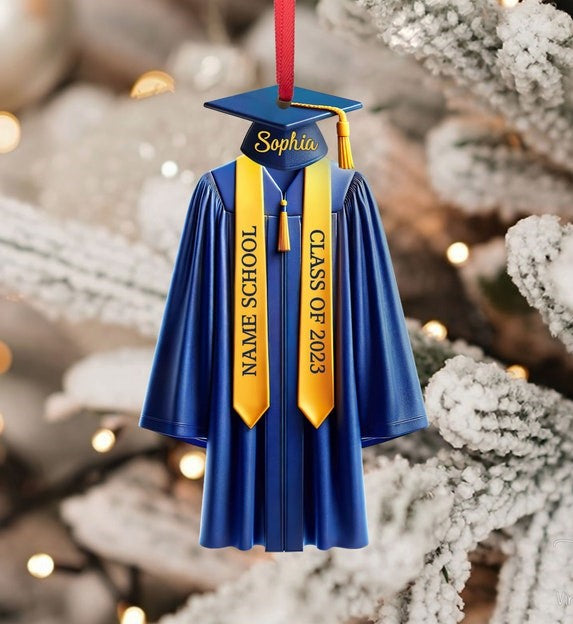 Personalized Graduation Ornament,2025 College Graduation,School Graduation Ornament Gift,Class Of 2025,High School Graduation Gift,Grad Gift