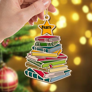 Book Ornament, Book Lover Ornament Laser Cut Ornament, Reader Ornament, Book Lover Gift, Book Christmas Tree, Book Christmas Ornament