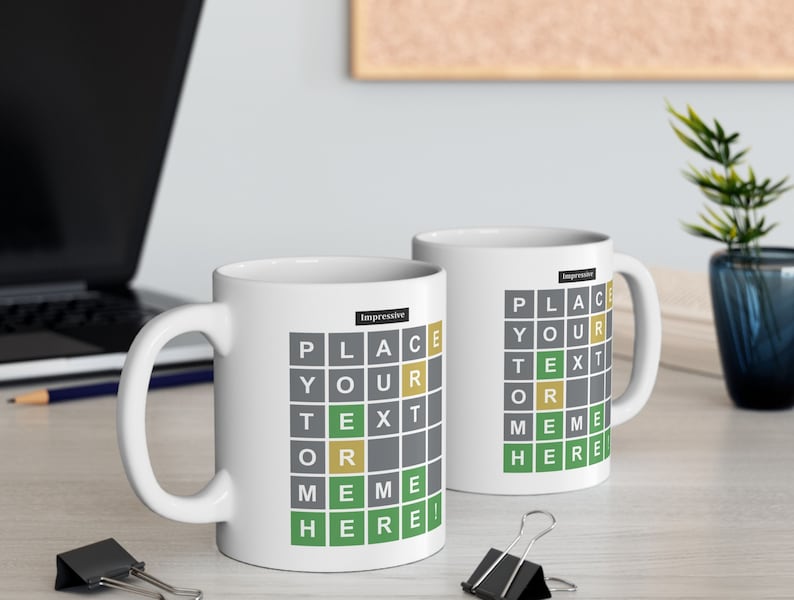 Personalized Wordle Coffee Mug: Customizable Birthday Gift