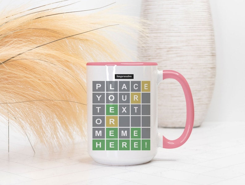 Personalized Wordle Coffee Mug: Customizable Birthday Gift