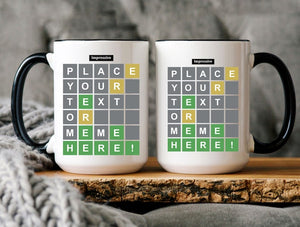 Personalized Wordle Coffee Mug: Customizable Birthday Gift