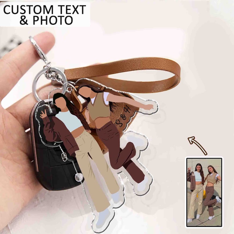 Personalized Best Friends Photo Keychain, Custom Portrait Keychain, Galentine Day Gift For Best Friends, Gift for Besties, Sister Gifts il_794xN.5608699712_j1s7.jpg