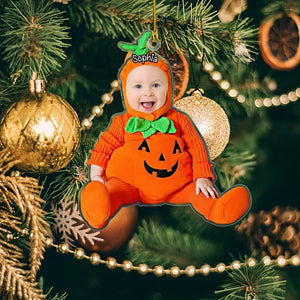 Cute Baby Ornaments - Customized Face Names - Christmas Ornaments -Newborn First Christmas -Baby Photos Christmas Ornaments -Christmas Gifts