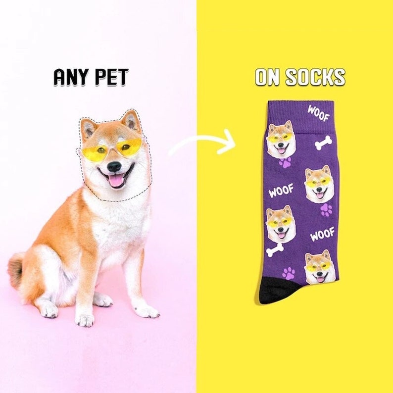 Personalized Custom Socks - Unique Gift Idea. Custom Face socks , Custom Pet Socks , Picture Socks Gift for Him, Her , Christmas gift idea