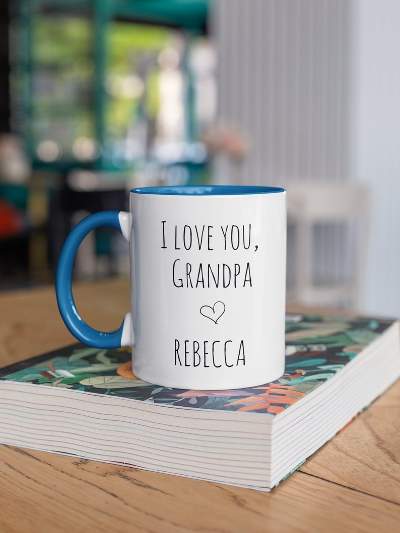 First Time Grandpa Photo Mug, New Grandpa Gift From Baby, I Love You Grandpa, Custom Photo Grandpa Mug, Father's Day Gift For Father In Law