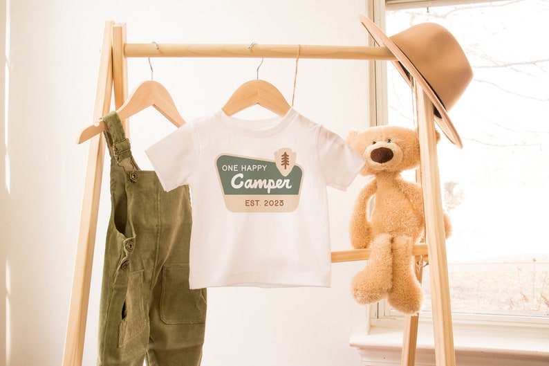 One Happy Camper Shirt, First Birthday Shirt, Camping 1st Birthday Outfit, One Happy Camper Matching Family Tees, Camp Mommy and Me Shirts