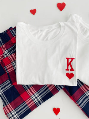 King and Queen Matching Pajamas: Valentine's Day Couple Gift
