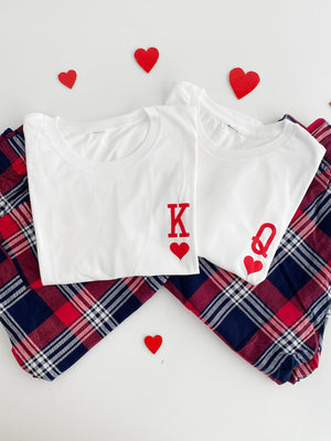 King and Queen Matching Pajamas: Valentine's Day Couple Gift