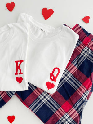King and Queen Matching Pajamas: Valentine's Day Couple Gift