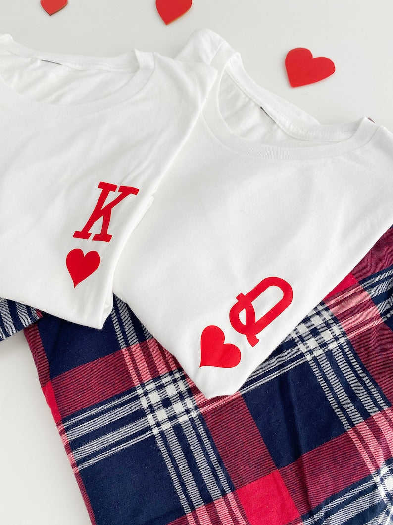King and Queen Matching Pajamas: Valentine's Day Couple Gift