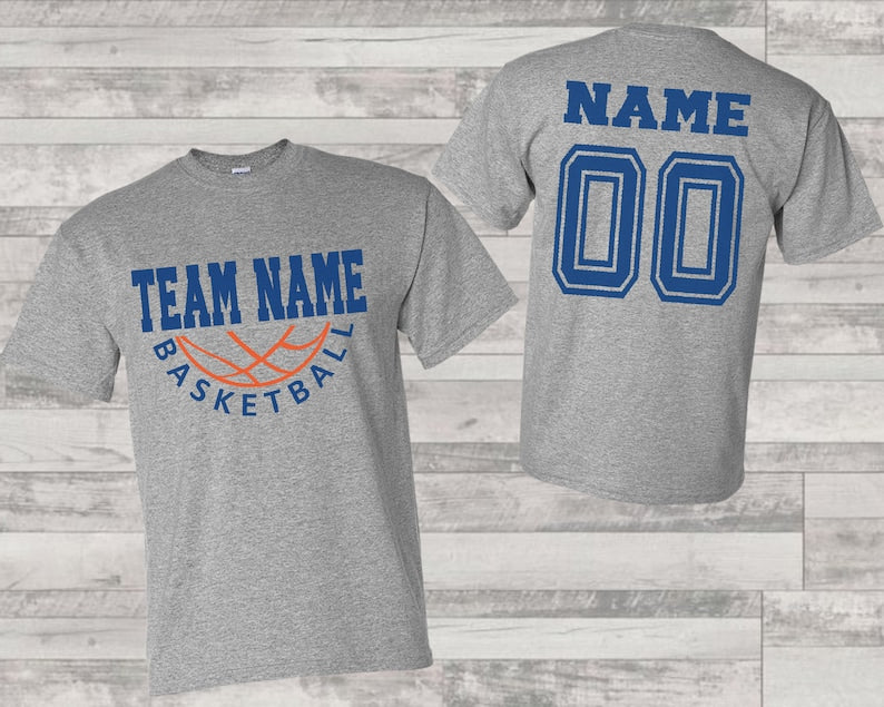 Personalized Basketball Team Shirt: Custom Name & Number
