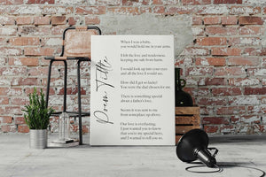 Custom Poem Canvas Print Sign Song Lyric Love Letter Inspirational Quote Wall Art, Couple Valentine Anniversary Newlywed Bridal Shower Gift
