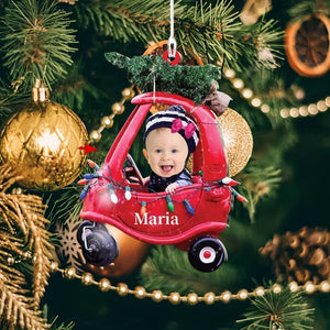 Cute Baby Ornaments - Customized Face Names - Christmas Ornaments -Newborn First Christmas -Baby Photos Christmas Ornaments -Christmas Gifts