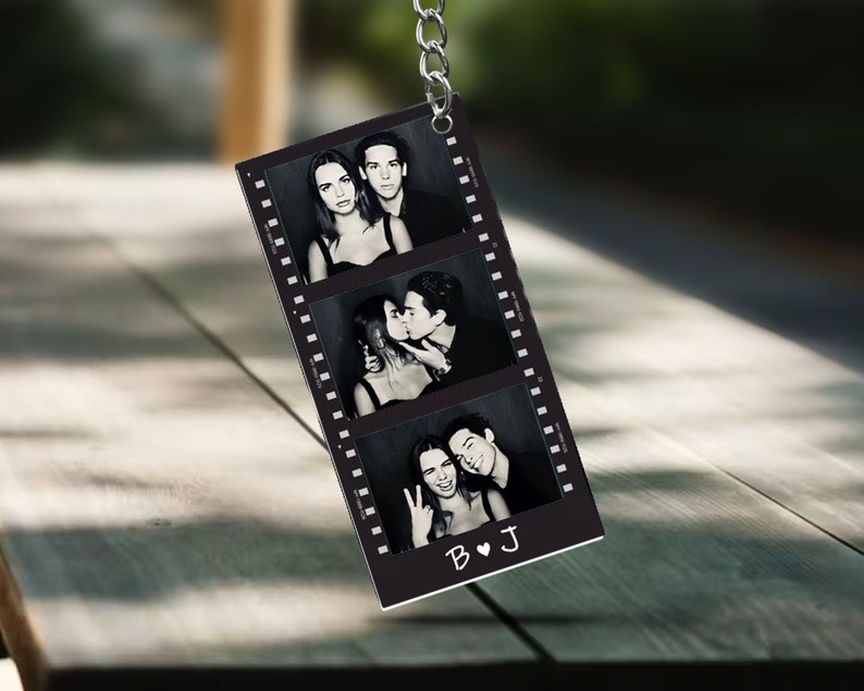 Valentines Day Gift For Him, Custom Photo Strip Keychain, Personalized Couples Gift, Valentines Gifts For Men, Boyfriend Gift