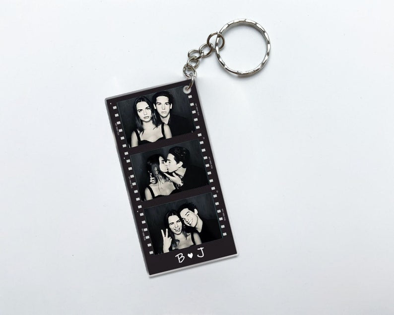 Valentines Day Gift For Him, Custom Photo Strip Keychain, Personalized Couples Gift, Valentines Gifts For Men, Boyfriend Gift