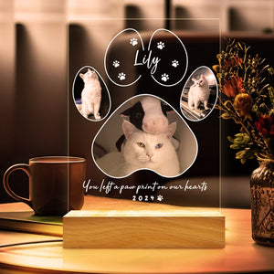 Pet Memorial Night Light, Custom Pet Plaque, Pet Night Light, Custom Pet Photo, Pet Memorial Frame, Gifts for Pets, Cat Dog Loss Gift