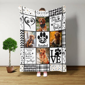Custom Blanket, Dog Memorial Blanket, Dog Memorial Gifts For Loss Of Dog, Gifts For Dog Lovers, Pet Memorial Gifts For Dogs, Throw Blanket