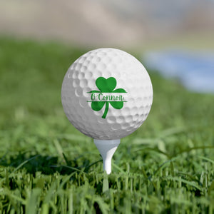 St. Patrick's Day Golf Balls, Irish Golf Gift, Custom Monogram Golf Balls, Shamrock Gift for Husband, Gift for Dad, Men's Clover Golf Gift