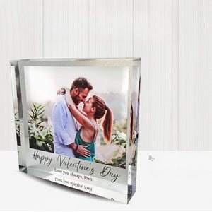 Custom Acrylic Photo Gift - Personalised Valentine's Day Gift for Him/Her, Anniversary Photo Keepsake, Christmas, Wedding Gift for Couples